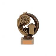 Renegade Darts Legend Trophy Award Antique Bronze and Gold 140mm
