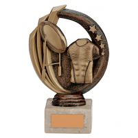 Renegade Rugby Legend Trophy Award Antique Bronze and Gold 150mm