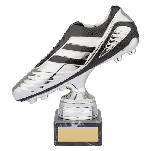 World Striker Premium Football Boot Trophy Award Silver and Black 160mm : New 2019
