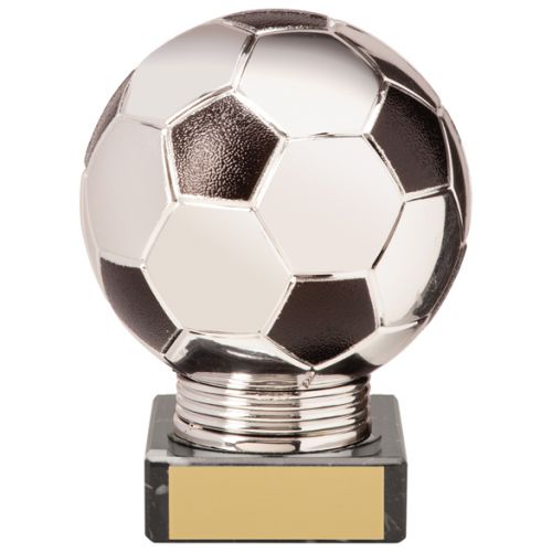 Valiant Legend Football Trophy Award Silver and Black 115mm : New 2020