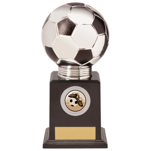 Valiant Legend Football Trophy Award Silver and Black 180mm : New 2020