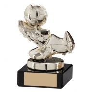 Agility Boot and Ball Football Trophy Award Gold 95mm