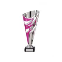Razor Pink and Silver Presentation Cup 230mm