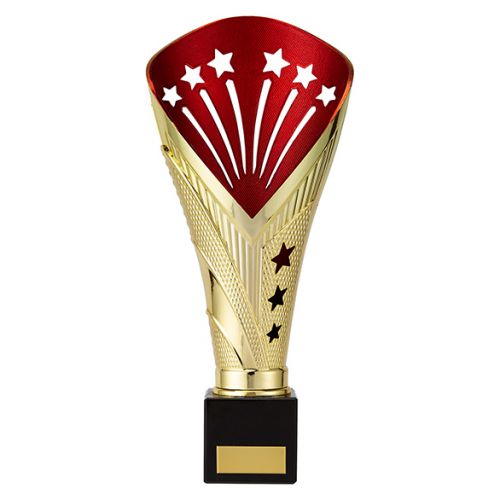 All Stars Premium Rapid Trophy Award Gold and Red 280mm : New 2019