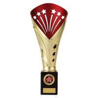 All Stars Premium Rapid Trophy Award Gold and Red 305mm : New 2019
