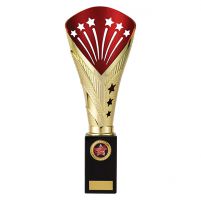 All Stars Premium Rapid Trophy Award Gold and Red 330mm : New 2019