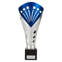 All Stars Premium Rapid Trophy Award Silver and Blue 280mm : New 2019
