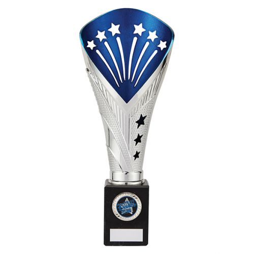 All Stars Premium Rapid Trophy Award Silver and Blue 305mm : New 2019