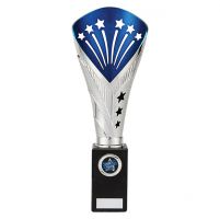 All Stars Premium Rapid Trophy Award Silver and Blue 330mm : New 2019