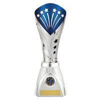 All Stars Deluxe Rapid Trophy Award Silver and Blue 285mm : New 2019