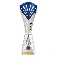 All Stars Deluxe Rapid Trophy Award Silver and Blue 360mm : New 2019