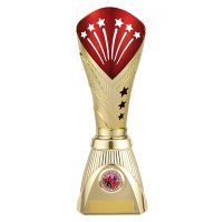 All Stars Deluxe Rapid Trophy Award Gold and Red 285mm : New 2019