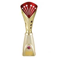 All Stars Deluxe Rapid Trophy Award Gold and Red 385mm : New 2019