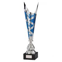 Nebula Laser Cut Presentation Cup Silver and Blue 465mm : New 2019