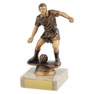 Dominion Football Trophy Award Antique Bronze and Gold 140mm : New 2019