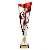 Champions Football Presentation Cup Silver and Red 325mm : New 2019