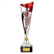 Champions Football Presentation Cup Silver and Red 360mm : New 2019
