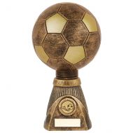 Planet Football Deluxe Rapid 2 Trophy Award Antique Bronze and Gold 255mm : New 2019