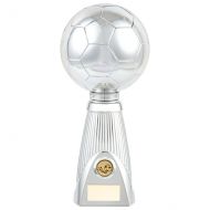 Planet Football Deluxe Rapid 2 Trophy Award Silver and Black 315mm : New 2019