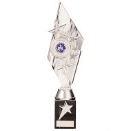 Pizzazz Plastic Trophy Award Silver 325mm : New 2020