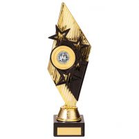 Pizzazz Plastic Trophy Award Gold and Black 280mm : New 2020