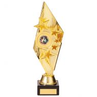 Pizzazz Plastic Trophy Award Gold 280mm : New 2020