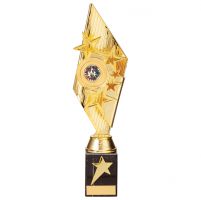 Pizzazz Plastic Trophy Award Gold 325mm : New 2020