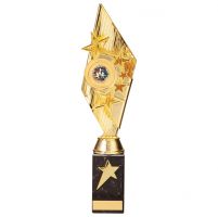 Pizzazz Plastic Trophy Award Gold 350mm : New 2020