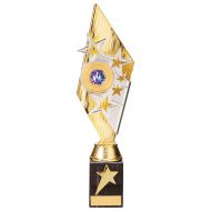 Pizzazz Plastic Trophy Award Gold and Silver 325mm : New 2020