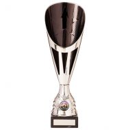 Rising Stars Deluxe Plastic Lazer Presentation Cup Silver and Black 335mm : New 2020