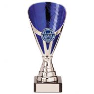 Rising Stars Premium Plastic Trophy Award Silver and Blue 170mm : New 2020
