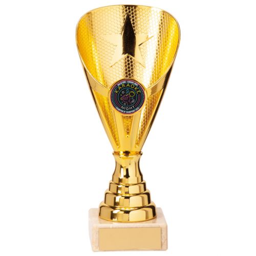 Rising Stars Premium Plastic Trophy Award Gold 170mm : New 2020