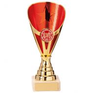 Rising Stars Premium Plastic Trophy Award Gold and Red 170mm : New 2020