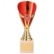 Rising Stars Premium Plastic Trophy Award Gold and Red 200mm : New 2020