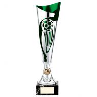 Champions Football Presentation Cup Silver and Green 360mm : New 2020