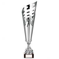 Monza Lazer Cut Metal Presentation Cup Silver and Black 435mm : New 2020