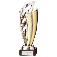 Spartan Plastic Trophy Silver - Gold 185mm : New 2022