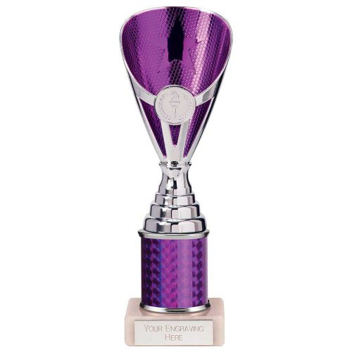 Rising Stars Plastic Trophy Purple 230mm : New 2023