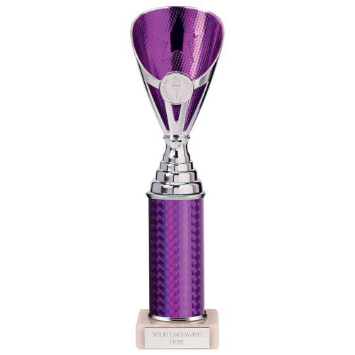 Rising Stars Plastic Trophy Purple 280mm : New 2023