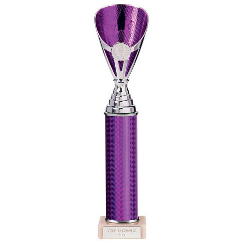 Rising Stars Plastic Trophy Purple 330mm : New 2023