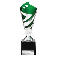 Hurricane Multisport Plastic Cup Silver and Green 200mm - TR24530C