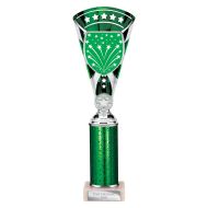 Cobra Star Multisport Tube Trophy Silver and Green 305mm - NE - TR25642D