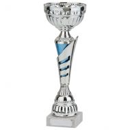 Vanquish Silver and Blue Presentation Cup 260mm