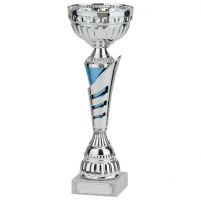 Vanquish Silver and Blue Presentation Cup 380mm