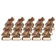 Pack 15 Scorcher Football Resin Trophies 105mm